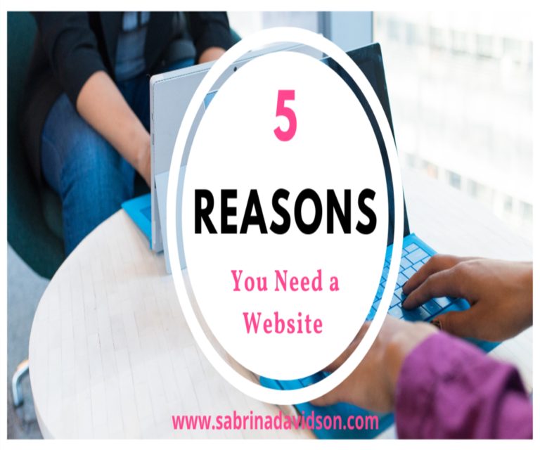 5 reasons for a website